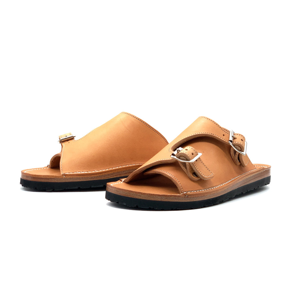 DOUBLE MONK SANDAL 【NY/ CAMEL】 – zerrows online